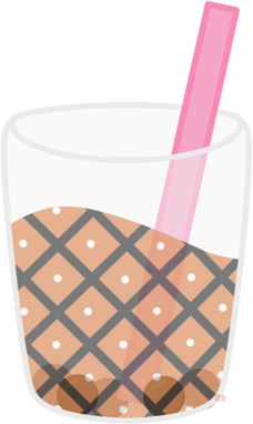 Boba Abstract pattern background $5 USD